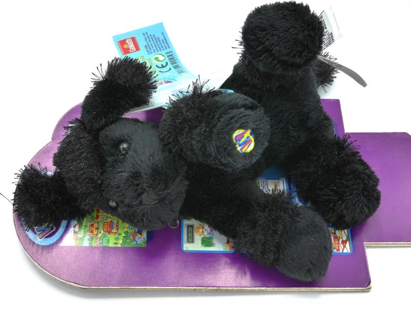 Webkinz peluche chien noir 18 cm de long
