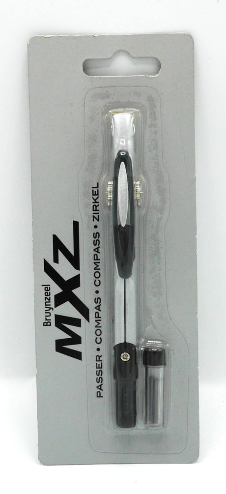 Bruynzeel - boussole mxz 2 mm incl. 2 crayons de rechange gris argenté