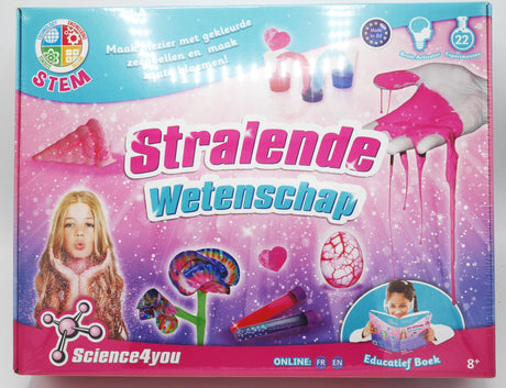 Science 4, un ensemble scientifique brillant avec des bulles colorées et des fleurs de sel.