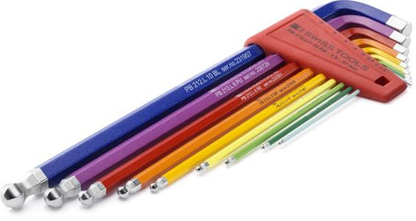 Pb swiss tools pb jeu de clés hexagonales couleur longue + rotule