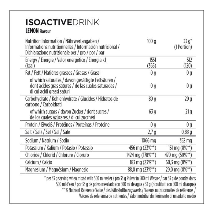 Barre de puissance isoactive 600g