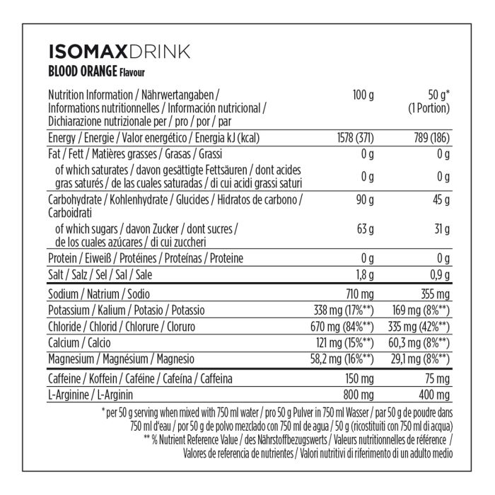 Powerbar isomax orange sanguine 1,2kg