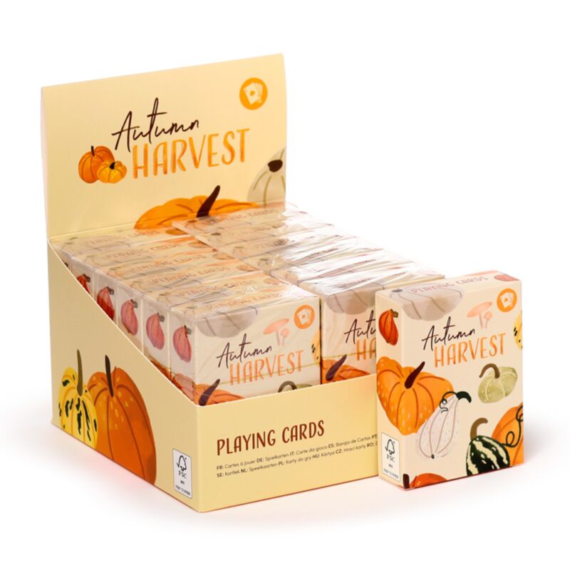 Jeu de cartes à jouer aux récoltes d'automne
