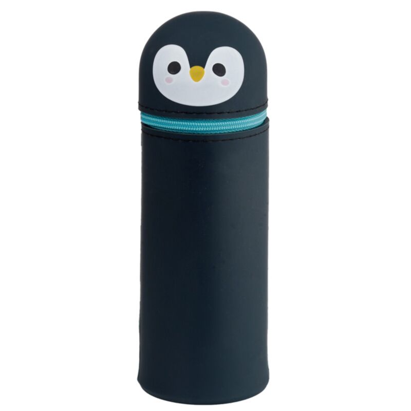 Trousse à crayons debout en silicone pingouin Adoramals