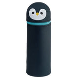 Trousse à crayons debout en silicone pingouin Adoramals