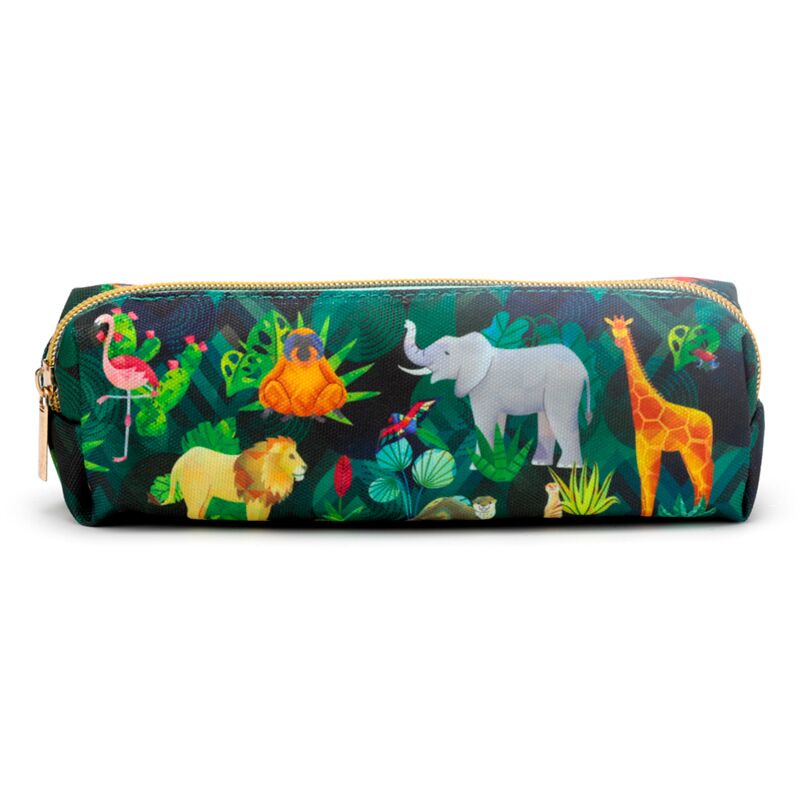 Trousse en toile animalière