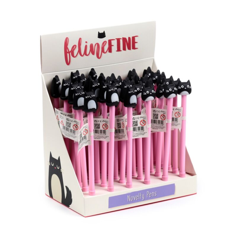 Stylo feutre fin chat Feline - noir