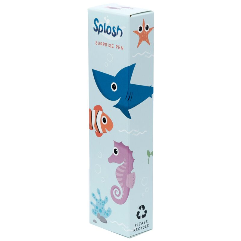 Stylo PVC Splosh surprise vie marine - noir