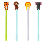 Stylo feutre Adoramals animaux sauvages - noir