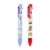 Stylo multicolore Foodiemals (6 couleurs)