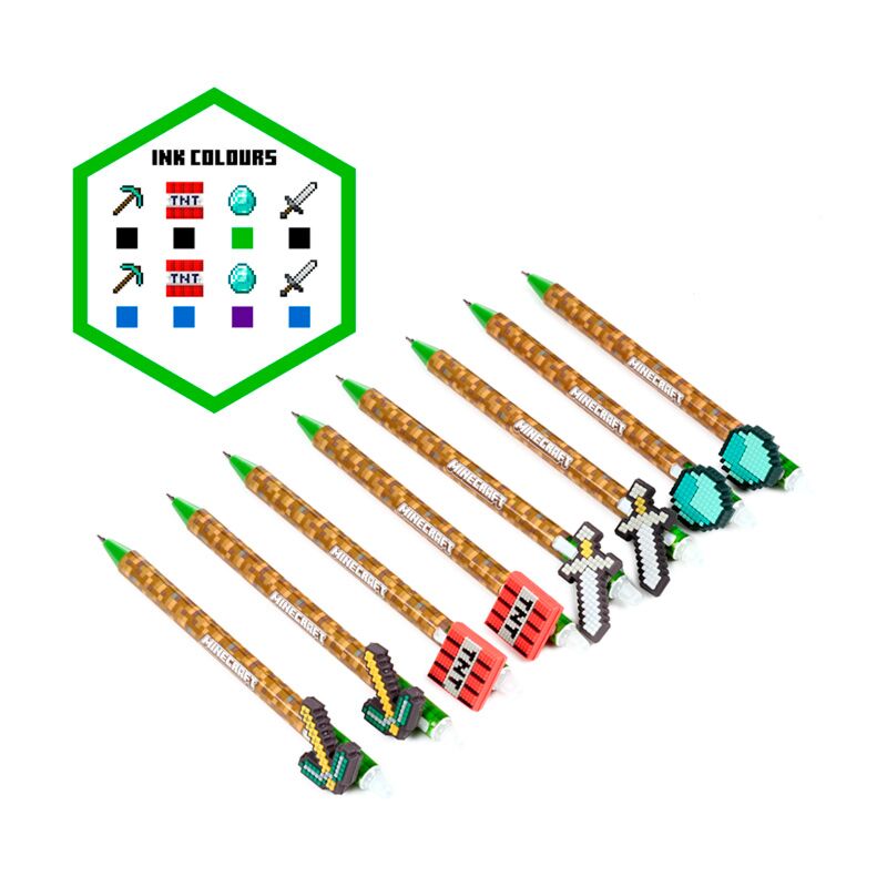 Union lot de 8 stylos effaçables outils minecraft top