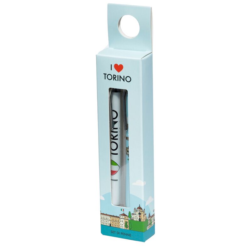Coffret duo de stylos I heart torino noir