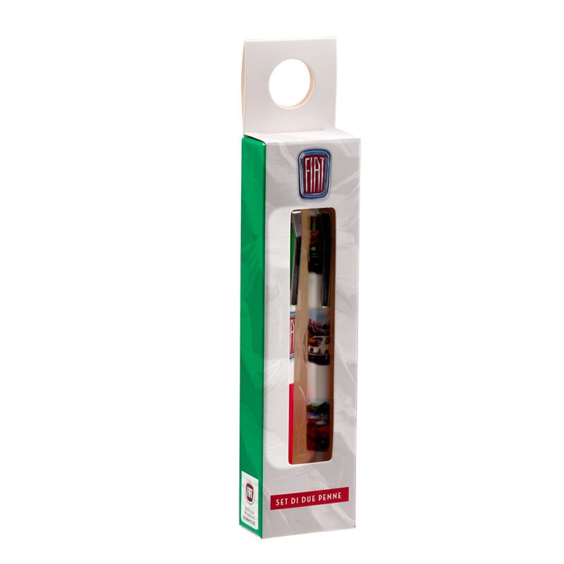 Set de stylos duo rétro Fiat 500 noir