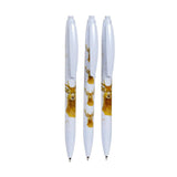 Ensemble de stylos 3 pièces en ABS recyclés (rabs) de cerf sauvage Jan Pashley