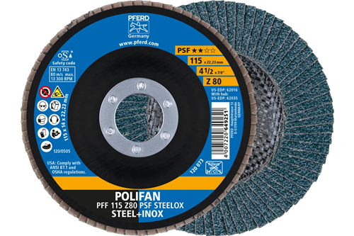 Disque à lamelles Pferd 115mm z60 steelox | 10 pièces