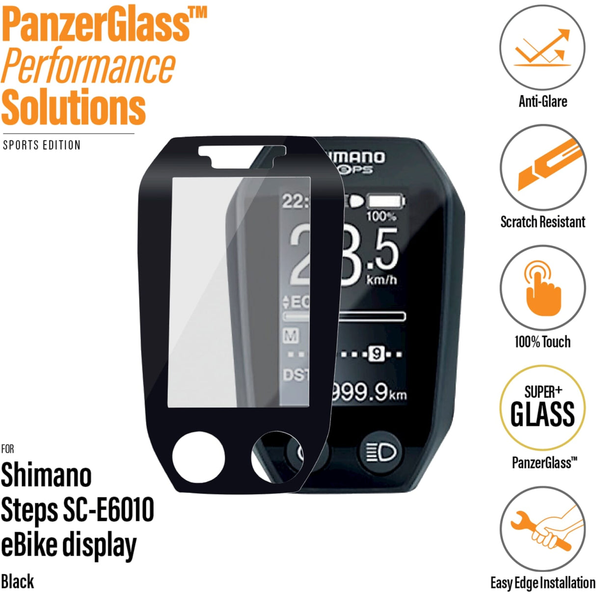 Panzerglass Shimano Steps E6010 Screen Protector is anti -reflective