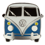 Badge bouton en émail bleu Volkswagen van vw t1