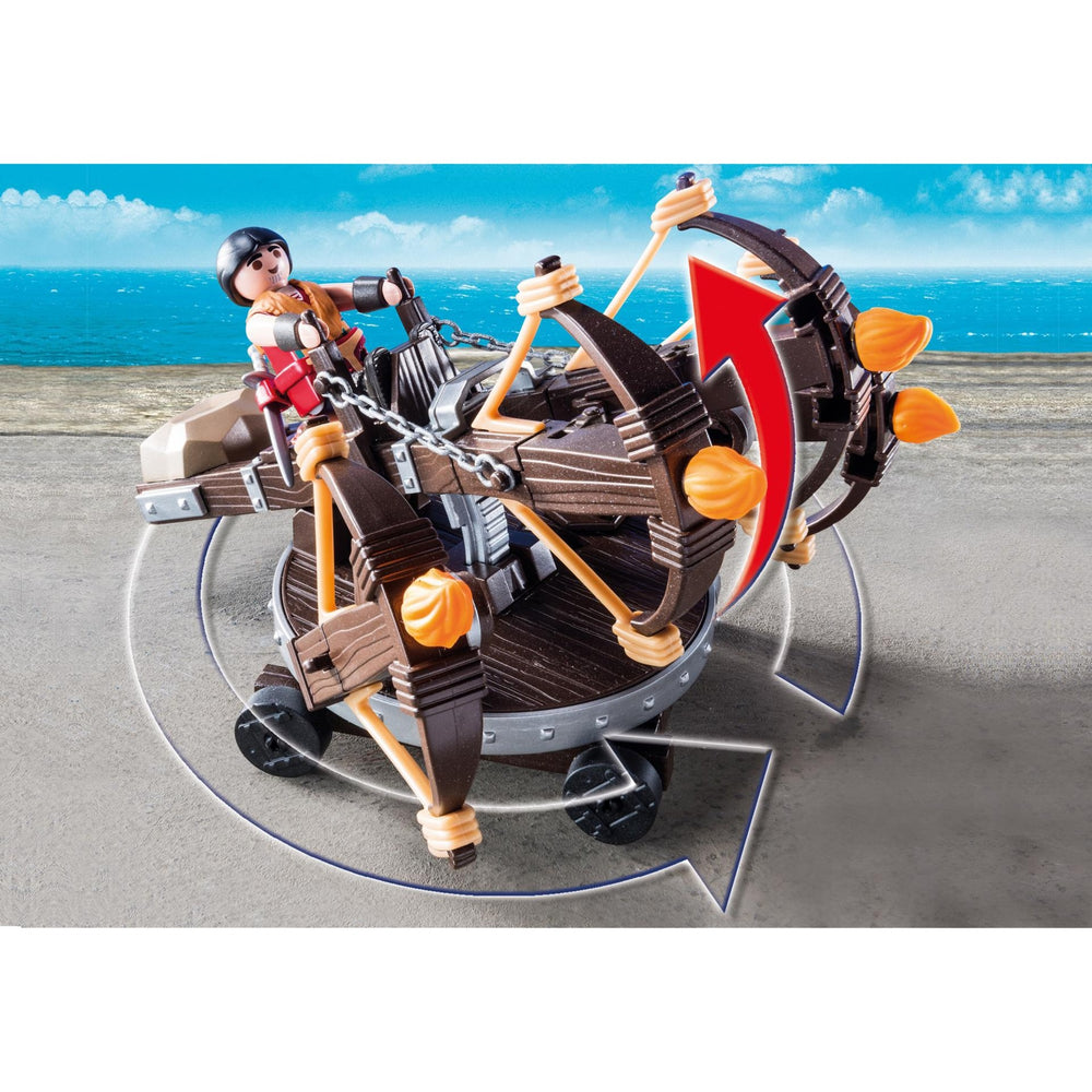 Playmobil Dragons Eret avec Ballista à quatre fois