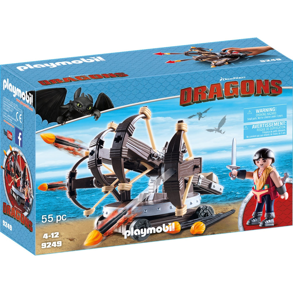 Playmobil Dragons Eret avec Ballista à quatre fois