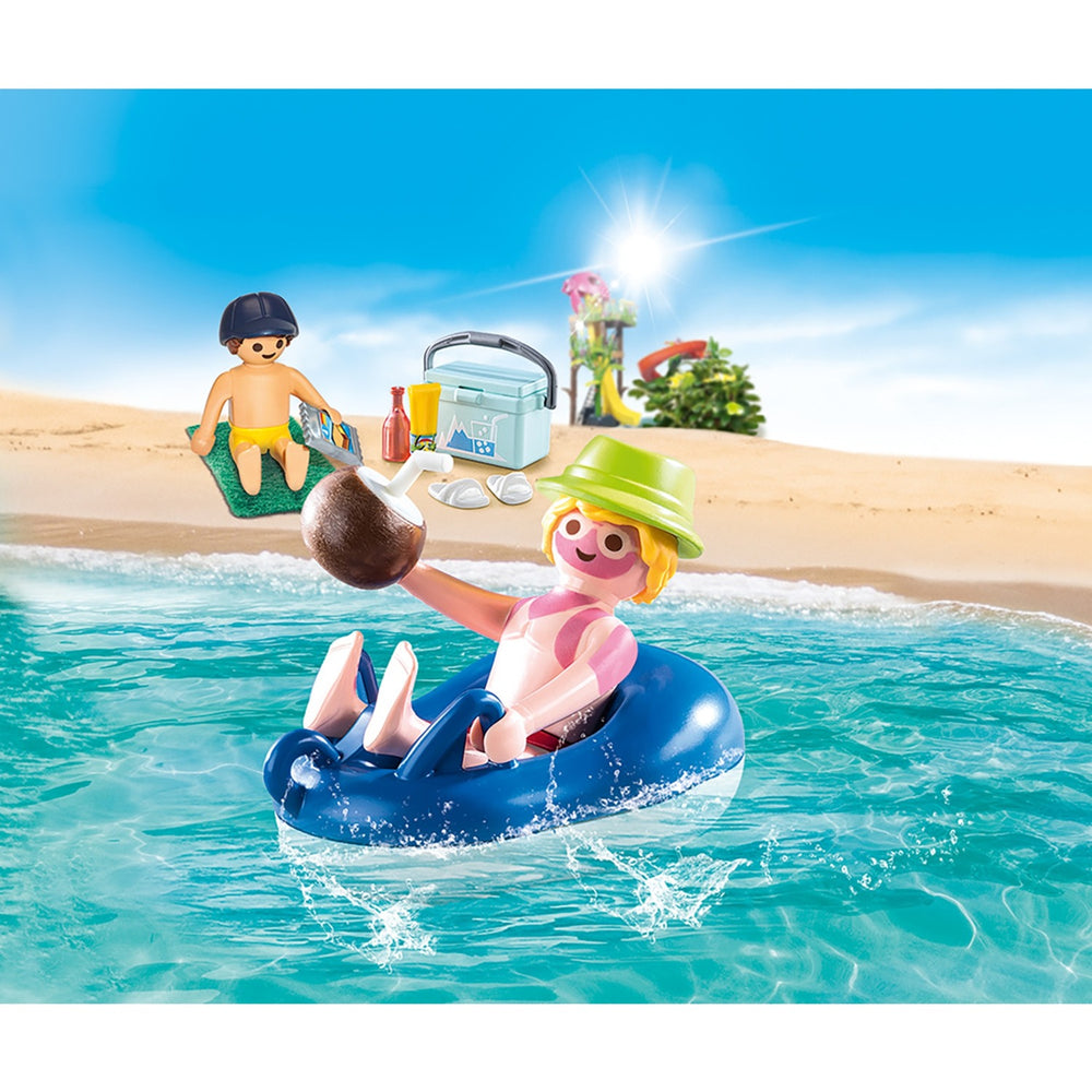 Playmobil Family Fun Bad invité avec pneus de natation 70112