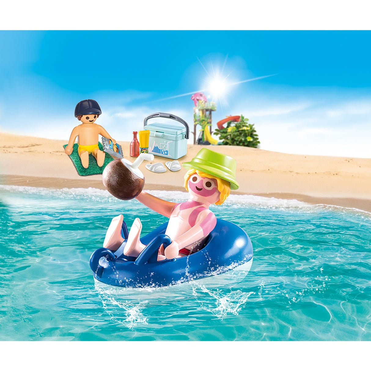 Playmobil Family Fun Bad invité avec pneus de natation 70112