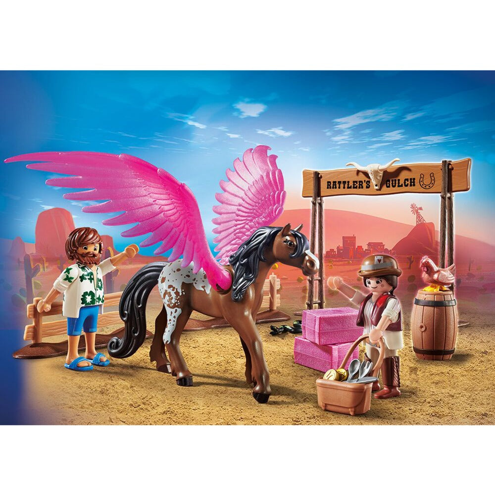 Playmobil playmobil le film Marla et Del avec Horse Winged
