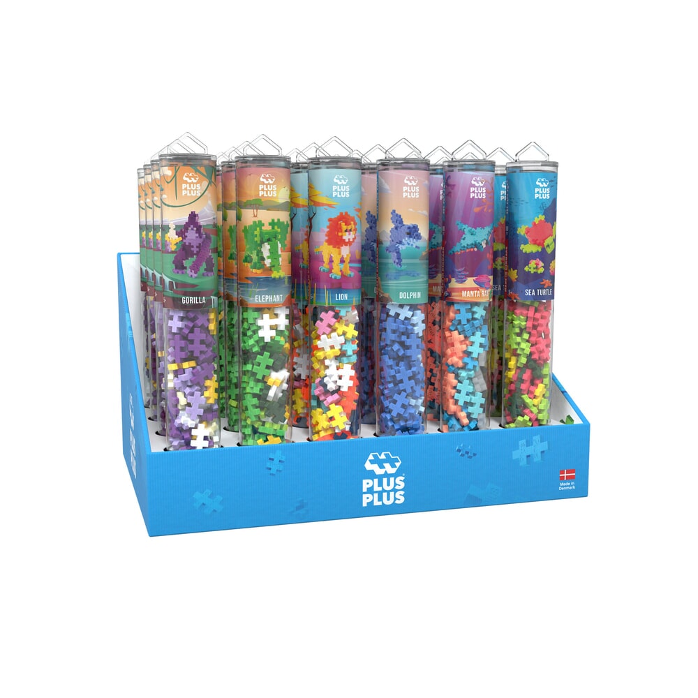 Tubes de présentation d'animaux mixtes Plus Plus (7511)