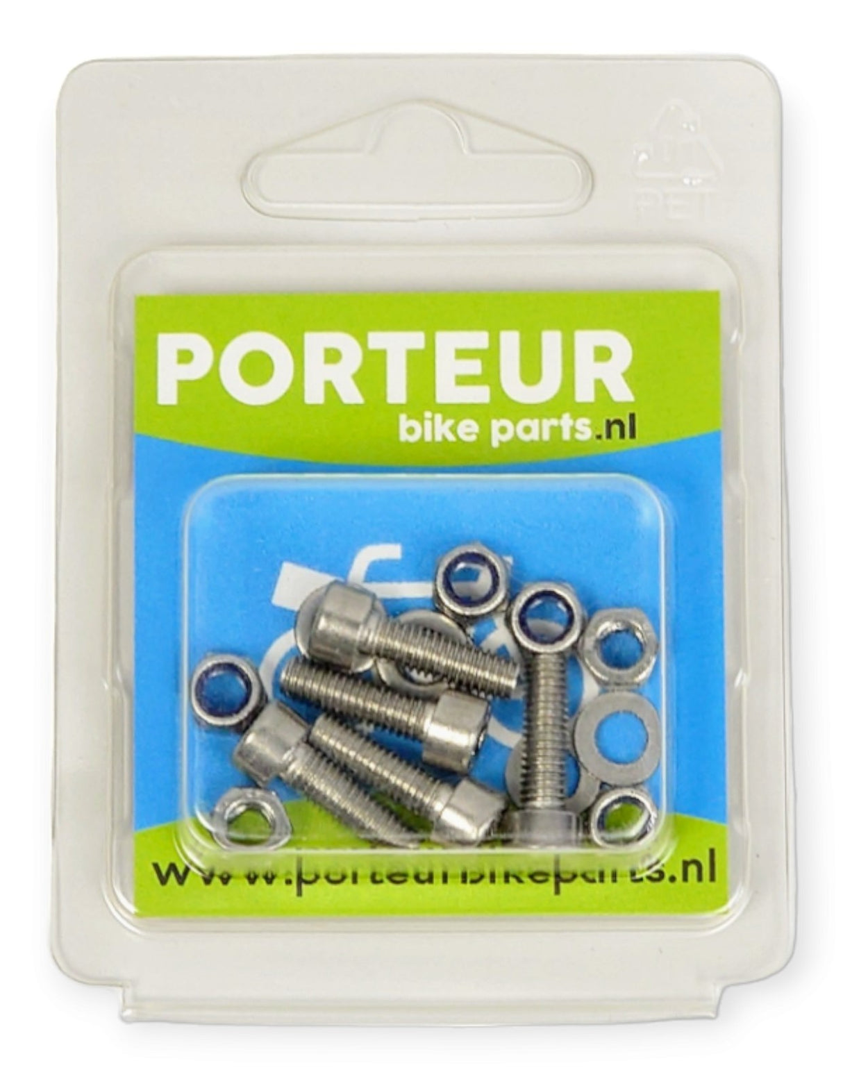 Porteur boulon et écrou m5 à six pans creux inox