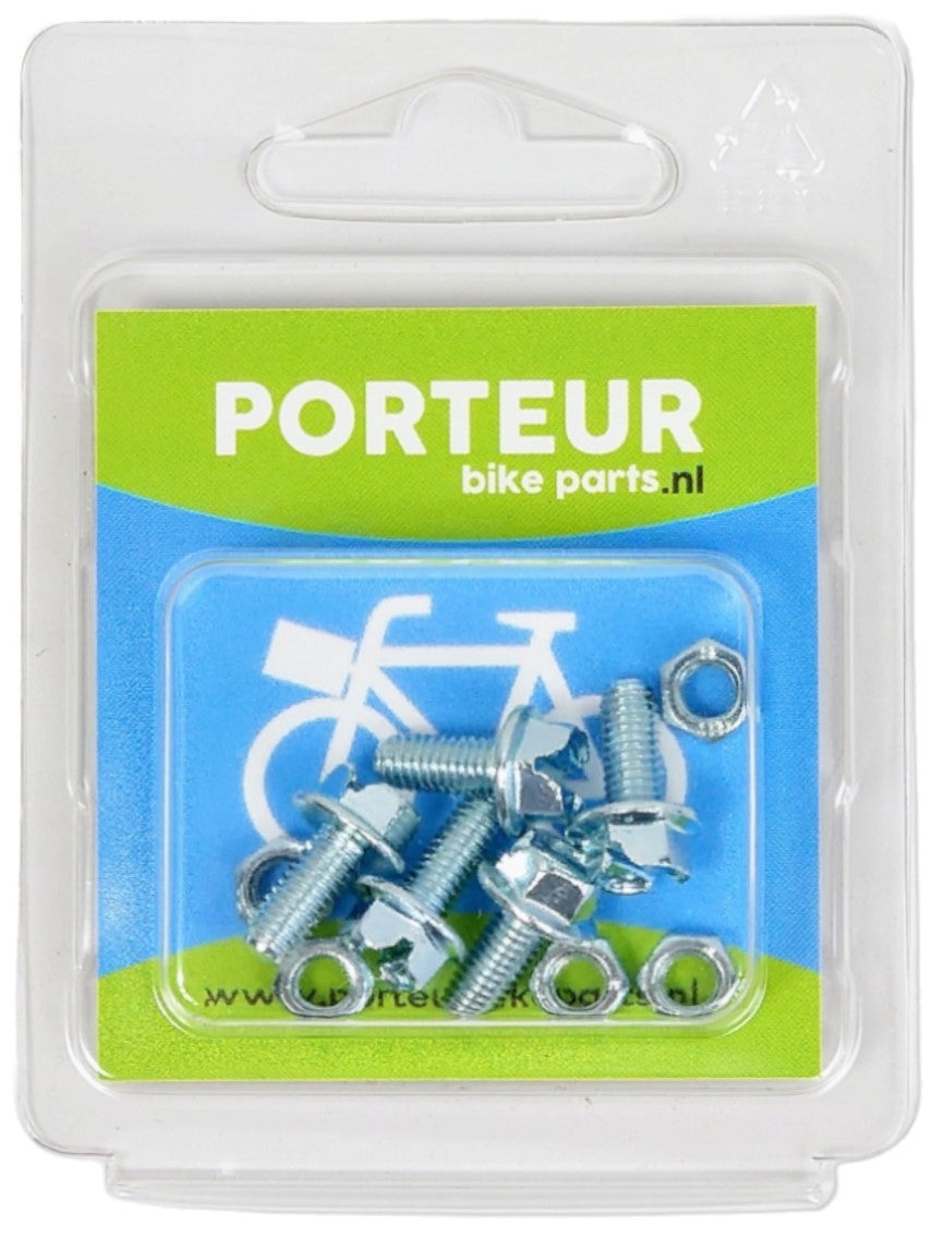 Boulon d'aile Porteur + écrou m5x12 (5)