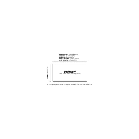 Adaptateur de pédalier Praxis m30 bb86 route bmx bb90 bb92 vtt