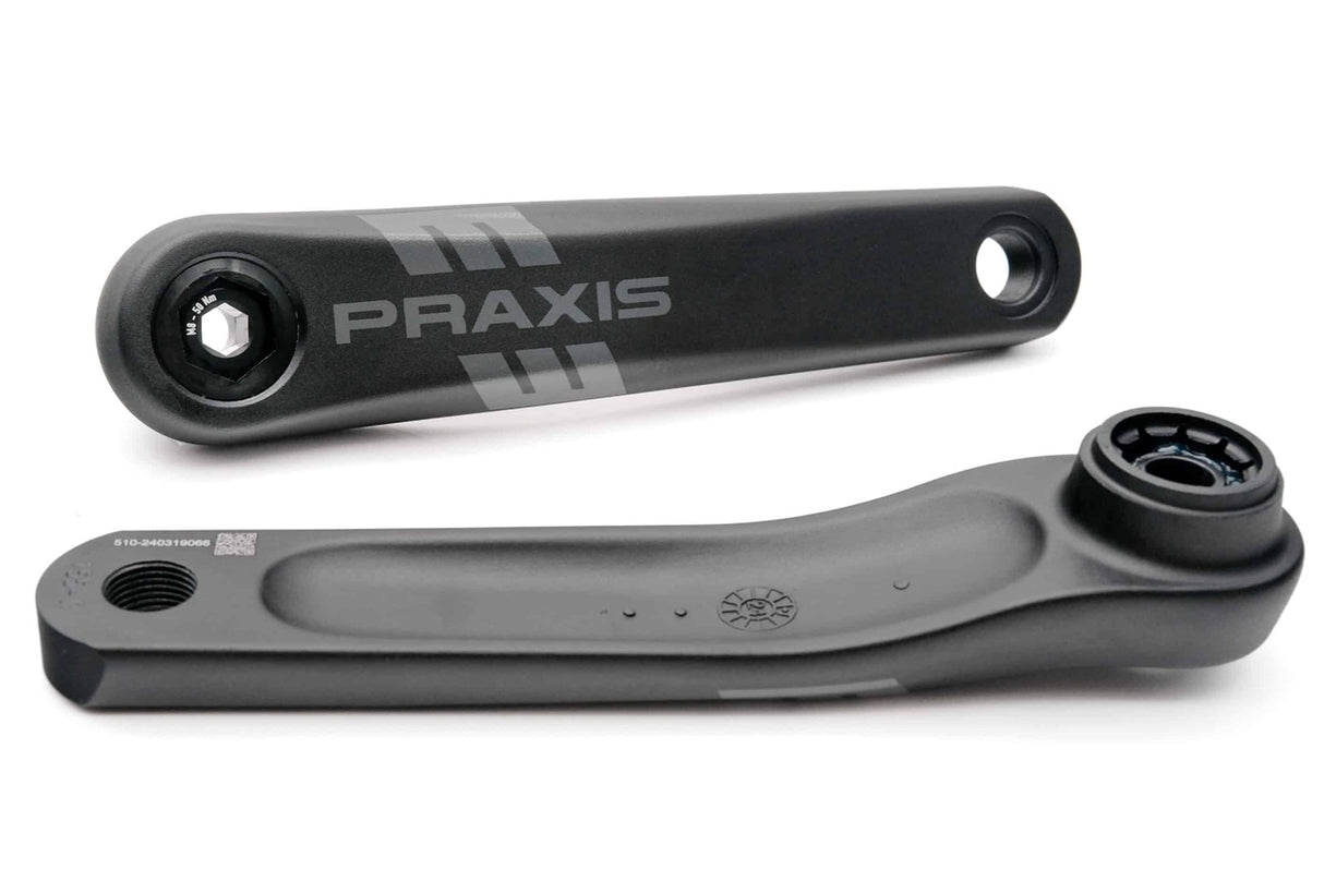 Pédalier Praxis vélo électrique type 1 aluminium isis 160mm