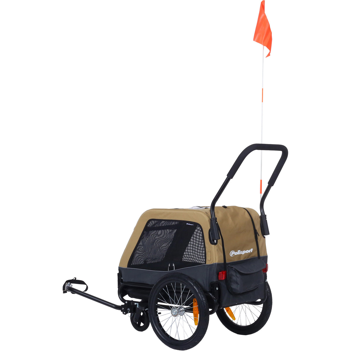 Remorque pour chien Polisport 20 pouces jusqu'à 23kg