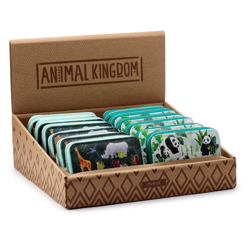 Portefeuille zippé Animal Kingdom - petit