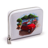 Portefeuille zippé rond Fiat 500 - petit