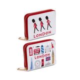 Portefeuille zippé de la visite souvenir de Londres - petit