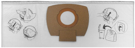 Sac à poussière filtrant accessoires Makita pour modèle Makita : VC2010L et VC2512L - P-72899