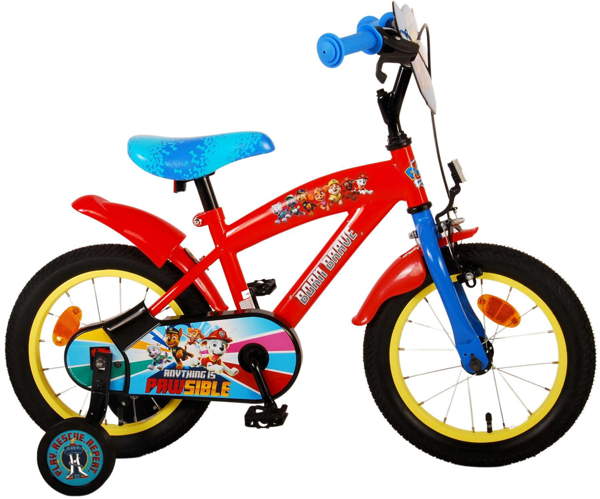 Paw Patrol Children's Bike Boys 14 Inch Red Blue