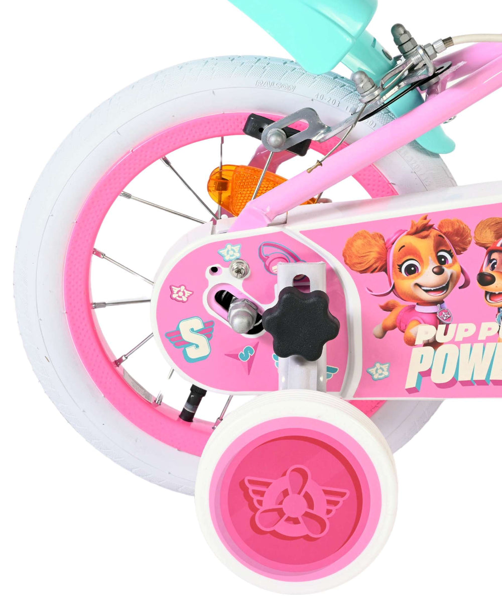 Vélo pour enfants Paw Patrol - filles - 12 pouces - rose - deux freins à main