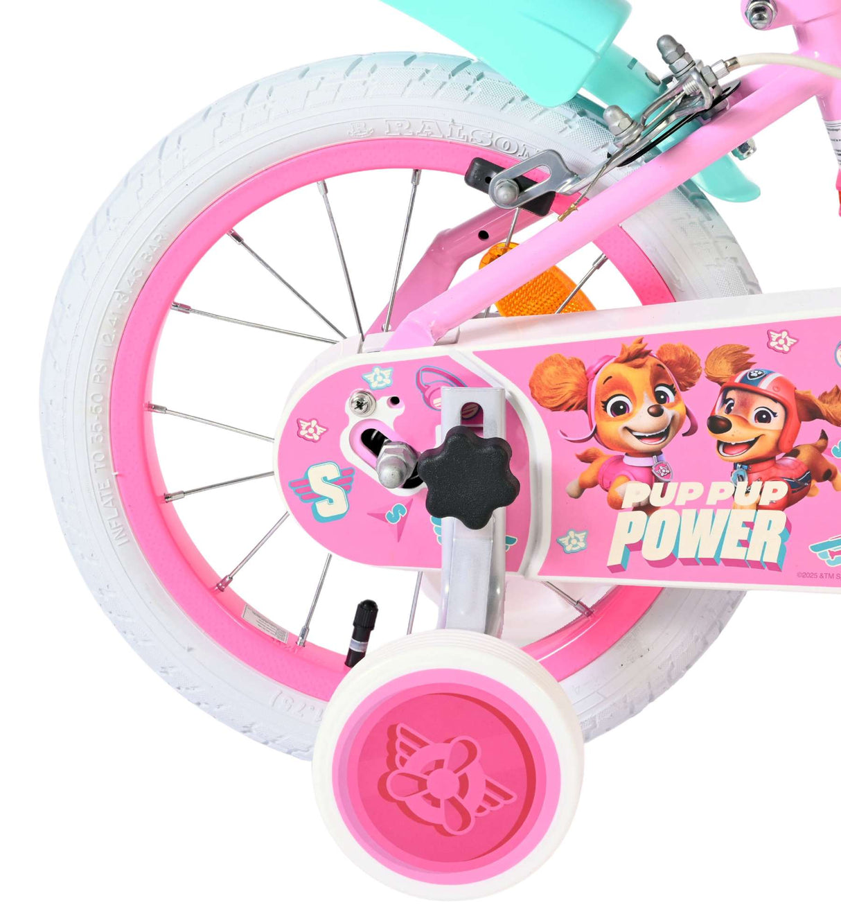 Vélo pour enfants Paw Patrol - filles - 14 pouces - rose - deux freins à main