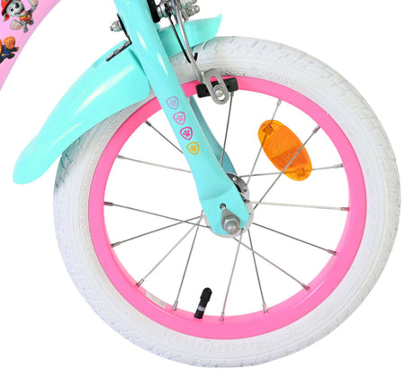 Vélo pour enfants Paw Patrol - filles - 14 pouces - rose - deux freins à main