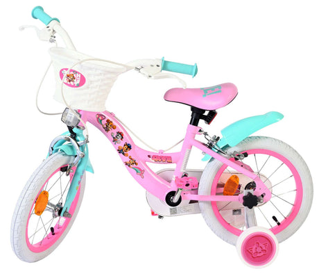 Vélo pour enfants Paw Patrol - filles - 14 pouces - rose - deux freins à main