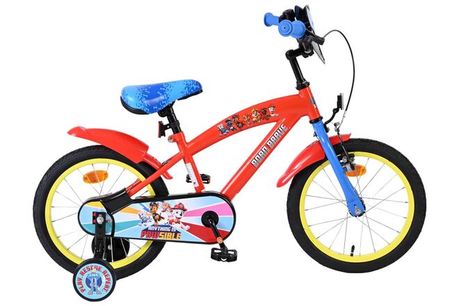 Vélo enfant Paw Patrol - garçons - 16 pouces - rouge bleu