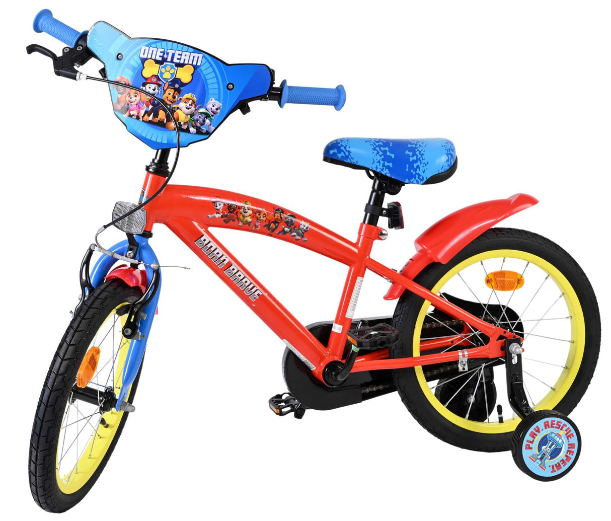 Vélo enfant Paw Patrol - garçons - 16 pouces - rouge bleu