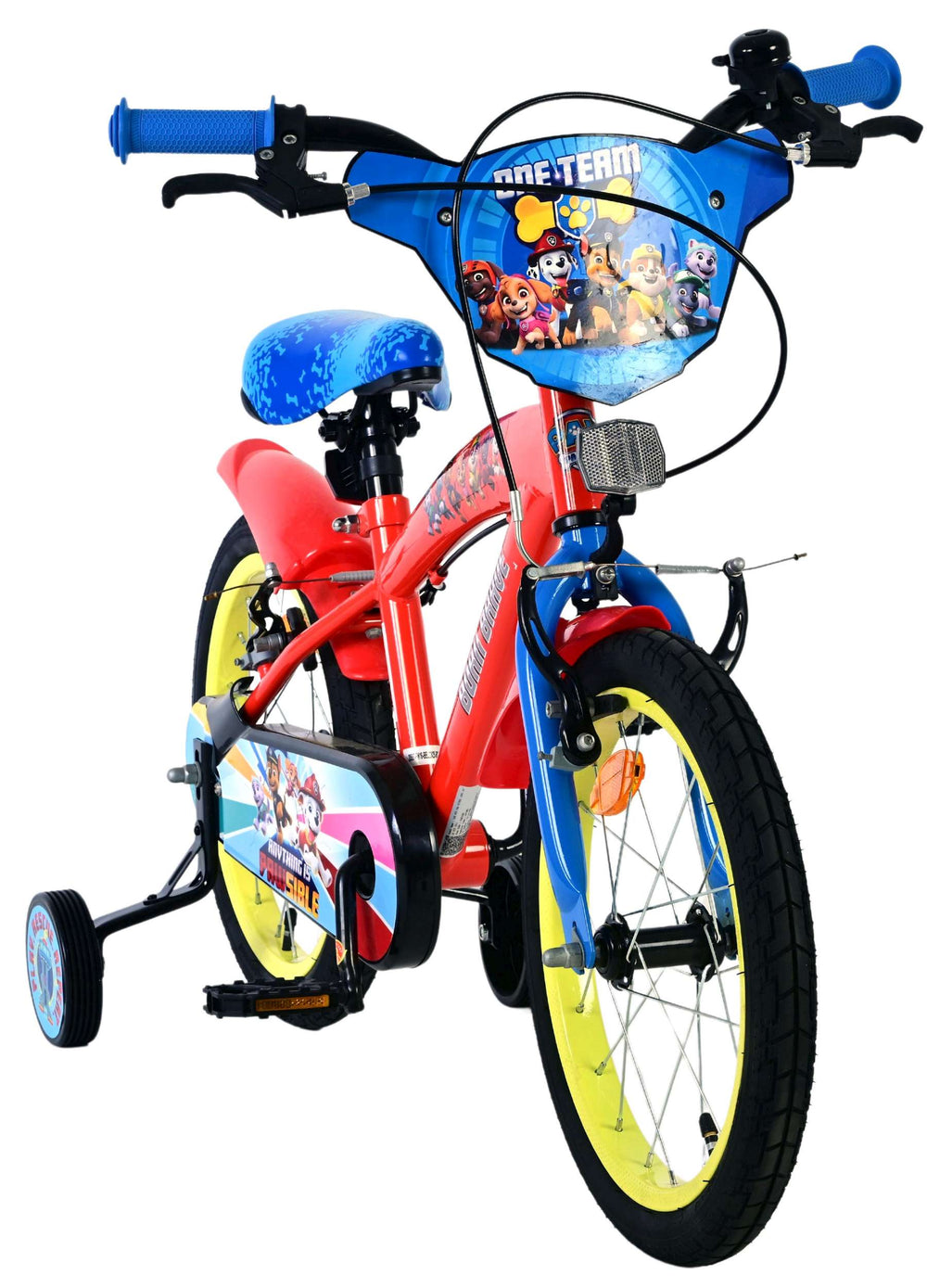 Vélo pour enfants Paw Patrol - garçons - 16 pouces - rouge - deux freins à main