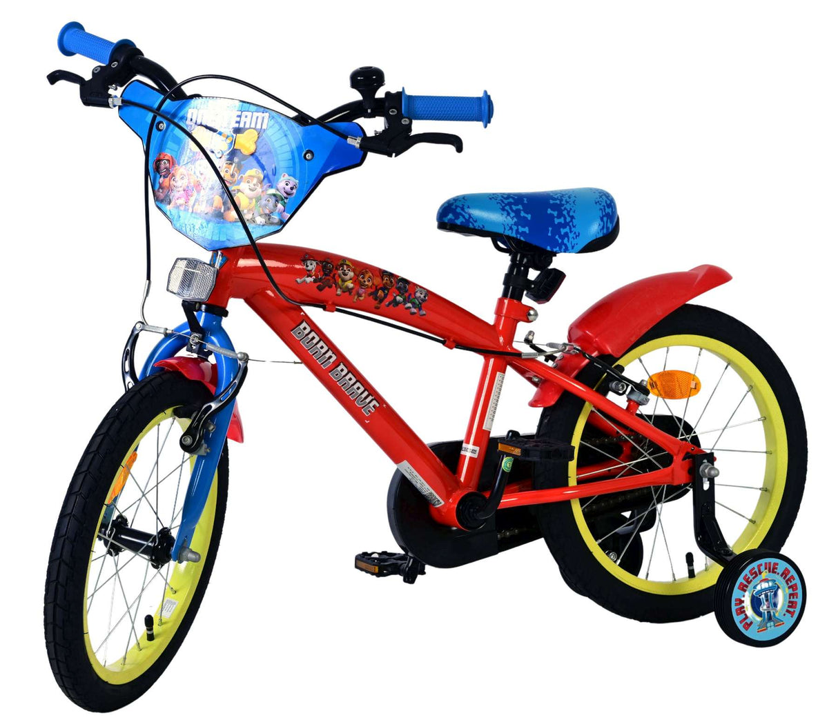 Vélo pour enfants Paw Patrol - garçons - 16 pouces - rouge - deux freins à main