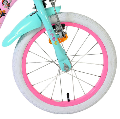 Vélo pour enfants Paw Patrol - filles - 16 pouces - rose - deux freins à main