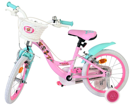 Vélo pour enfants Paw Patrol - filles - 16 pouces - rose - deux freins à main