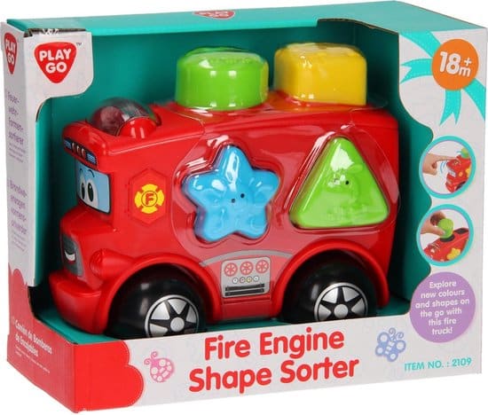 Playgo - trieur de formes de camion de pompiers