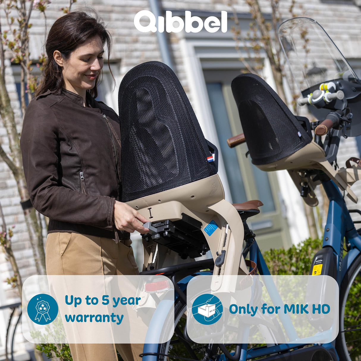Qibbel air achterzitje ocean blue mik-hd q764