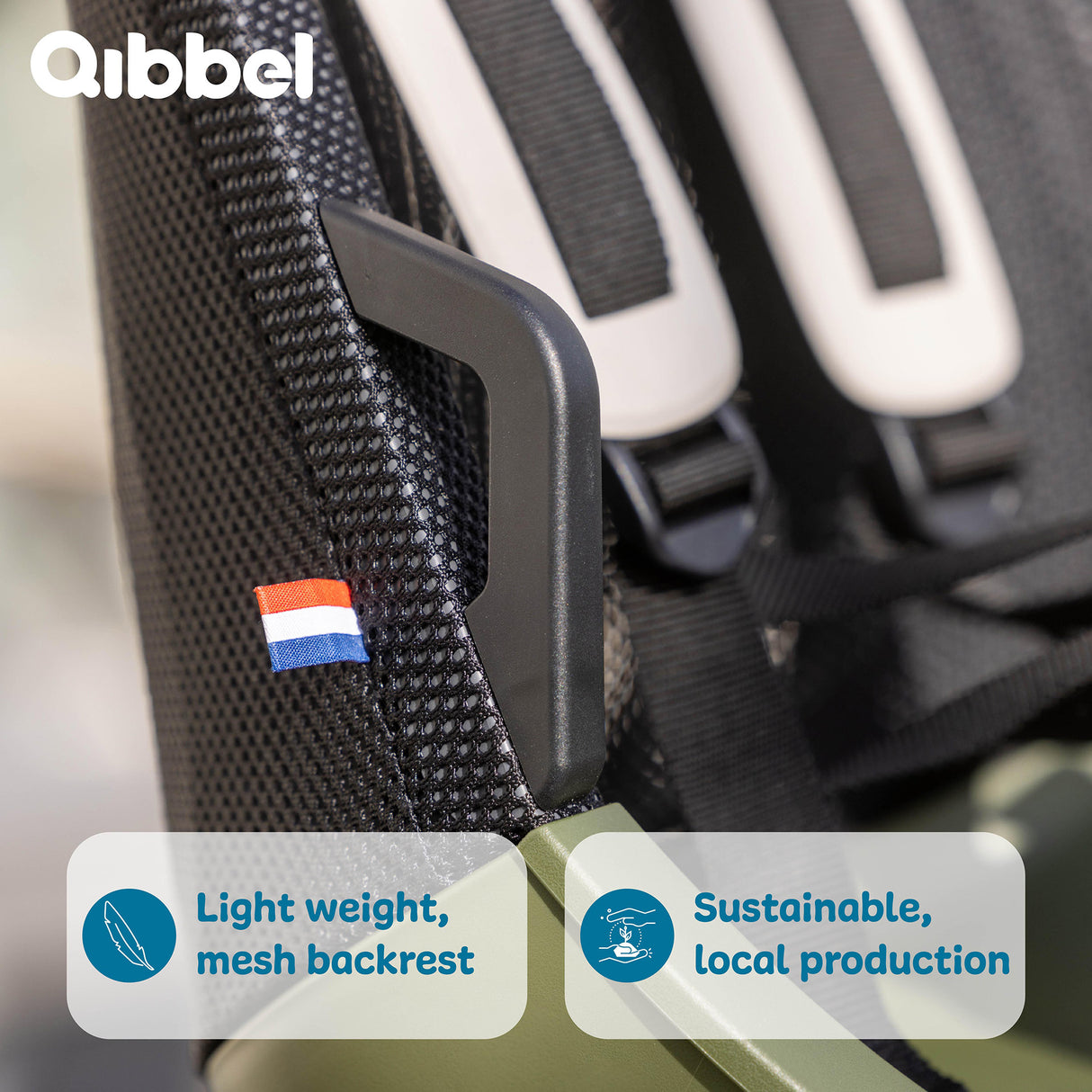 Qibbel air achterzitje ocean blue mik-hd q764